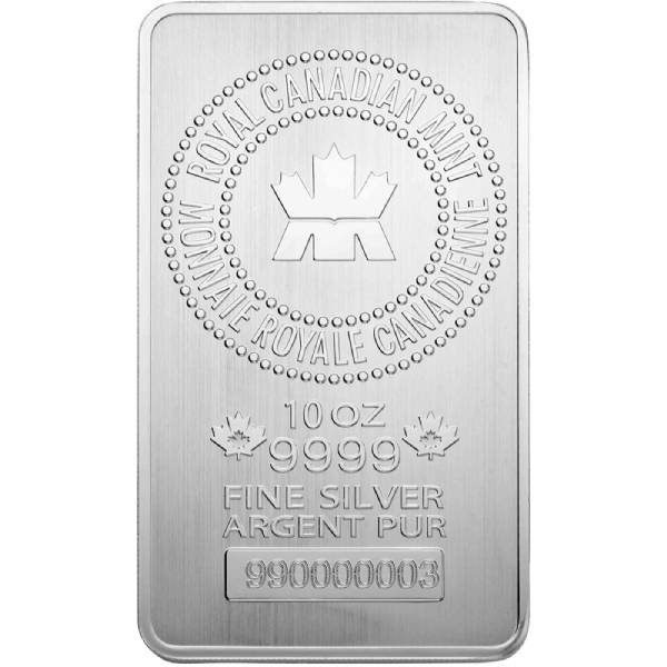 10 oz Silver Bar (Sealed) – Royal Canadian Mint 10 oz Silver Bar (Sealed) – Royal Canadian Mint