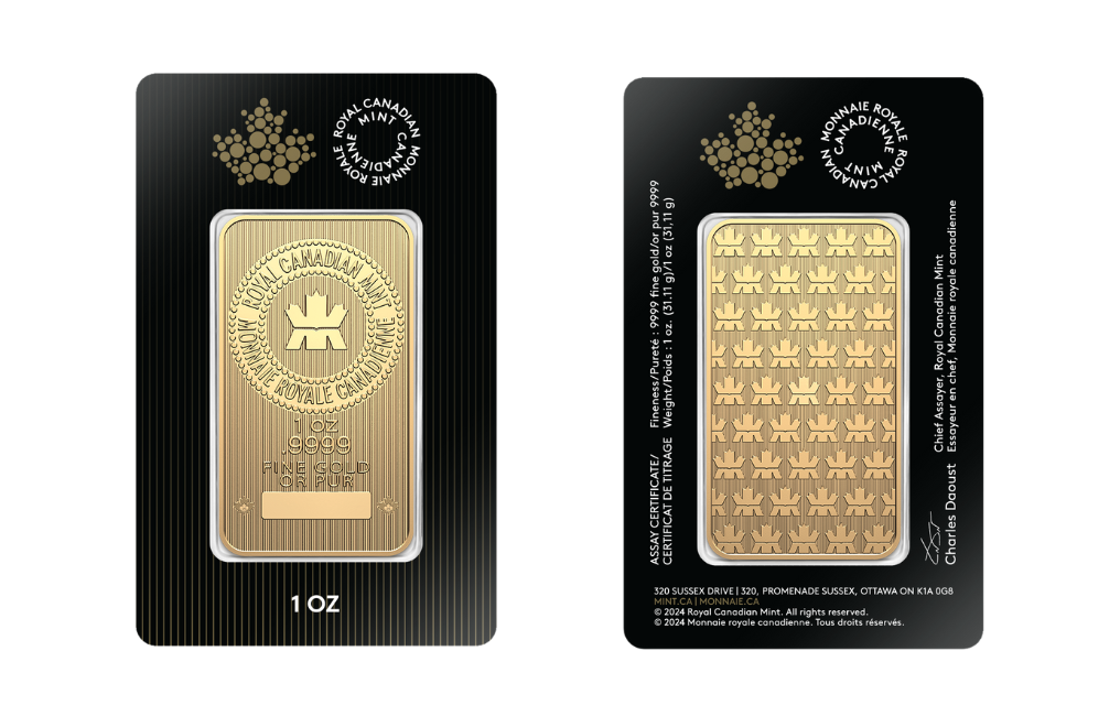 1 oz Gold Bar - Royal Canadian Mint 1 oz Gold Bar - Royal Canadian Mint