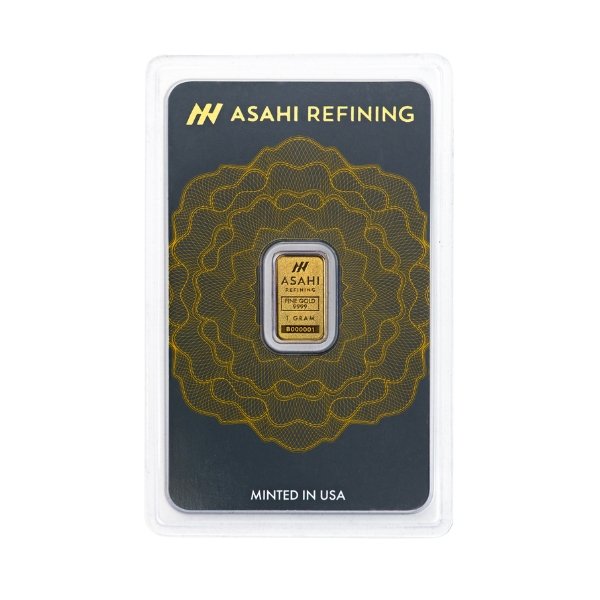 1 gram gold bar(inc. assay card) – asahi refining 1 gram gold bar(inc. assay card) – asahi refining