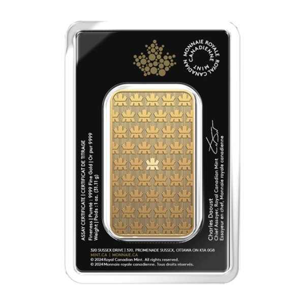 1 oz Gold Bar (Inc. Assay Card) (Pack Of 5) – Royal Canadian Mint 1 oz Gold Bar (Inc. Assay Card) (Pack Of 5) – Royal Canadian Mint