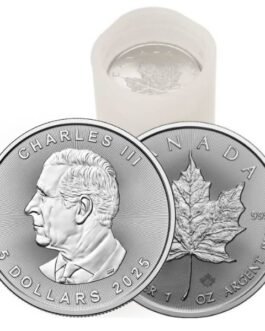 2025 1 oz Silver Maple Leaf Coin Tube 25 pcs