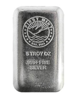 5 oz Silver Cast Bar .999