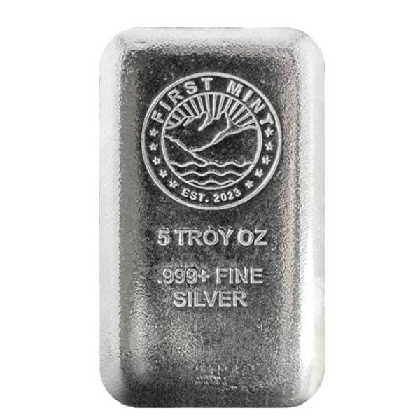 5 oz Silver Cast Bar 5 oz Silver Cast Bar .999