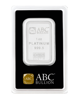 ABC 1oz Platinum Minted Bar .9995 Fine Platinum