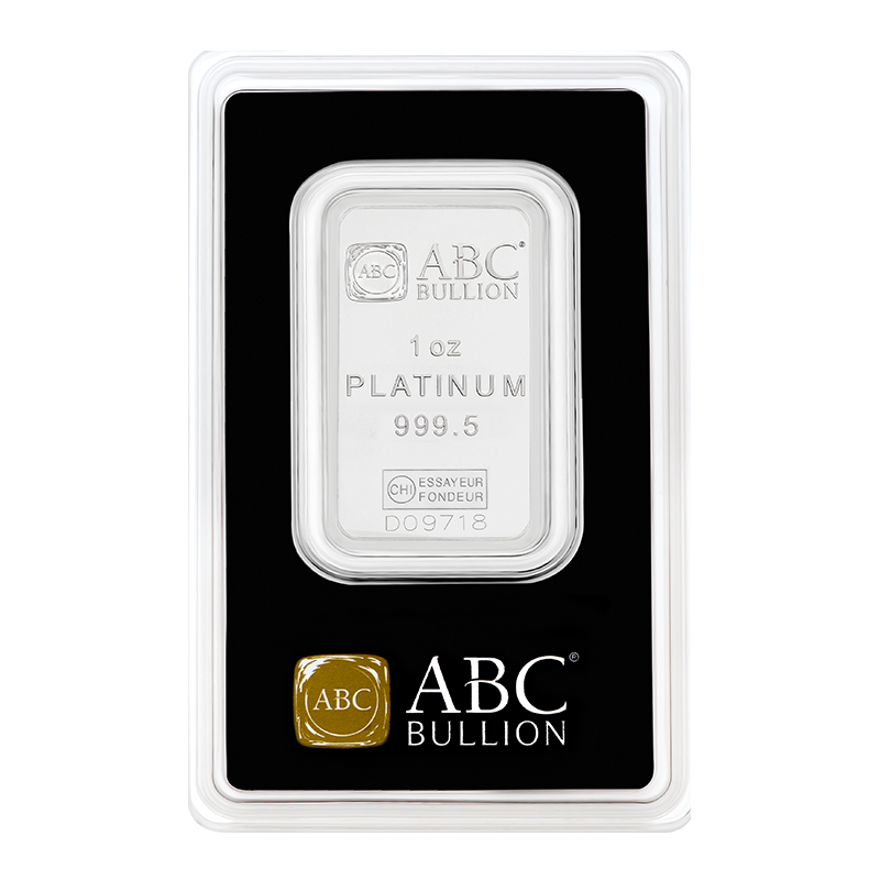 ABC 1oz Platinum Minted Bar ABC 1oz Platinum Minted Bar .9995 Fine Platinum