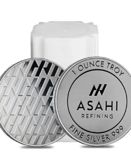 1 oz Asahi Silver Rounds Tube 20 Pack