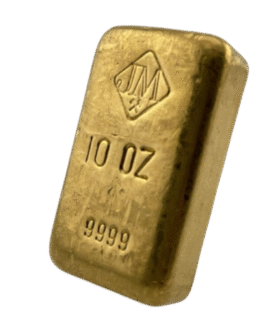 10 oz Johnson Matthey Vintage Gold Bar
