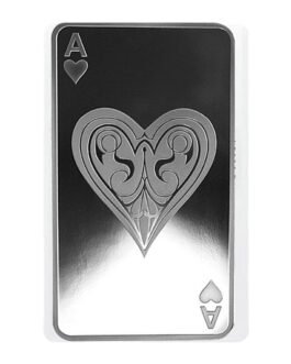 10 oz Ace of Hearts Silver Bar