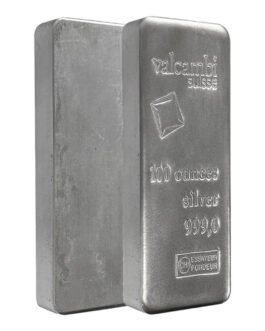 100 oz silver cast bar .999 pure silver investment bullion
