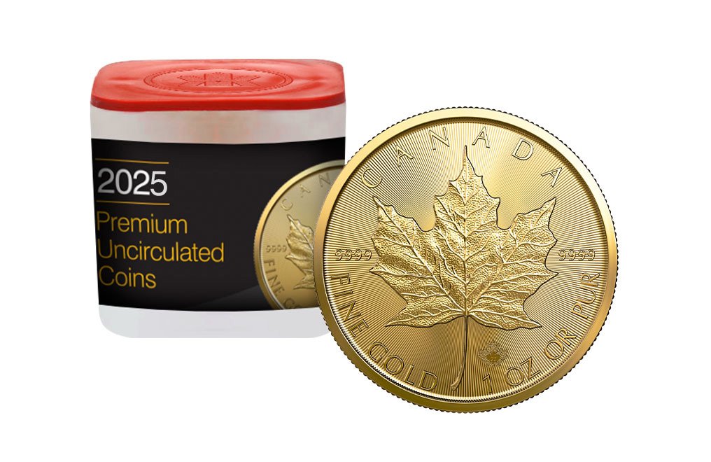 2025 MintFirst™ 1 oz Gold Maple Leaf Coins (tube of 10) - Image 3